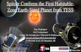 Spitzer Conﬁrms the First Habitable- Zone Earth-Sized Planet … · 2020-01-14 · Spitzer Conﬁrms the First Habitable-Zone Earth-Sized Planet from TESS. 1. Joey Rodriguez. SAO
