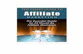 The Expert Guide to Affiliate Marketing€¦ · The affiliate marketer remembered that there are questions to answer from the visitors. This has to be done quickly. Nothing can turn