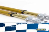 Öhlins Front Fork Road & Track FG 43 · The shock absorber/front fork/steering damper is an impor-tant part of the vehicle and will affect the stability. 1 otee! Read and ensure