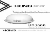 KD1500 - RV Satellite Systems...NOTE: A TV, satellite receiver, and program subscription are also required for satellite TV viewing (sold separately). NOTE: If your receiver supports