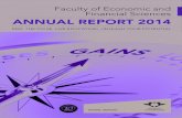 Faculty of Economic and Financial Sciences ANNUAL REPORT 2014 · 2015-09-28 · IEDC International Economic Development Council ... Faculty of Economic and Financial Sciences (FEFS).