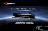 Rotabloc Diesel Rotary UPS Systems - IEMPS · Flexible Rotary UPS Solutions Rotabloc UPS Energy Storage Unit 400 - 2000kVA (320 – 1600kW) Switchgear low and medium voltage input