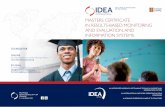 MASTERS CERTIFICATE IN RESULTS-BASED MONITORING AND ... · and to enhance your competencies in designing and managing a results-based monitoring and evaluation system for a project,