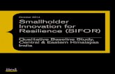 October 2014 Smallholder Innovation for Resilience (SIFOR)pubs.iied.org/pdfs/G03829.pdf · October 2014 Smallholder Innovation for Resilience (SIFOR) Qualitative Baseline Study, Central