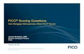 FICO Scoring QuestionsFICO® Scoring Questions How Mortgage Delinquencies Affect FICOHow Mortgage Delinquencies Affect FICO® Scores Joanne M Gaskin, AMPJoanne M Gaskin, AMP Director,