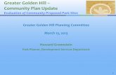 Greater Golden Hill Community Plan Update - San Diego...Greater Golden Hill – Community Plan Update Evaluation of Community-Proposed Park Sites Prioritization Criteria 4 1. Population-based