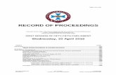 RECORD OF PROCEEDINGS - Queensland Parliament · 2016-04-29 · Furner MP, enclosing a report prepared under section 131 to the Right to Information Act 2009 ... 20 Apr 2016 Legislative