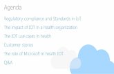 Microsoft’s point of view - HIMSS Chapter · Unlocking the potential of the Internet of Things. Azure IoT Services – Healthcare ... • Azure Big Data Compute • Azure Data Lake