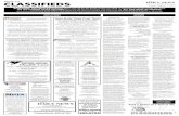 PAGE C3 CLASSIFIEDS - Havre Daily News€¦ · CLASSIFIEDS PAGE C3 Friday, August 11, 2017 Havre DAILY NEWS ATTENTION: Classified Advertisers: Place your ad for the length of time