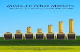 Measure What Matters - FMI · 2017-04-26 · Measure What Matters The search for farming’s triple bottom line Written by Chris Anstey, Independent Consultant to the food industry.