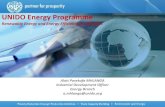 UNIDO Energy Programme - ECREEE · •Provide technical and EnMS implementation assistance based on best practices Industrial Companies •Implement energy management approaches (e.g.