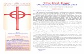 The Red Door Newsletterimages.acswebnetworks.com/1/56/OCTOBERNOVEMBER2019REDD… · The Red Door OCTOBER/NOVEMBER 2019 MESSAGE FROM THE PRIEST-IN-CHARGE Reflections Dear Friends in