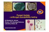 Fungal Update antifungal susceptibility testing · Antifungal drug resistance Innate resistance Most common. Predictable if organism . speciated (sometimes only a percentage) Defines