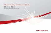 Operating Instructions - Mindray · Operating Instructions Anesthesia System | ANESTHESIA SYSTEM ™ ™ A5_A3_Ops Covers-046-001606-00_Eng.indd 1 9/29/11 1:09 PM
