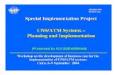 Special Implementation Project CNS/ATM Systems – Planning ... · implementation of CNS/ATM systems Cairo, 6–9 September 2004 (Presented by H.V.SUDARSHAN) Special Implementation