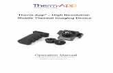 Therm-App High Resolution Mobile Thermal …...lightweight, modular, high resolution device attaches onto your Android device allowing you to display, record, and share thermal images