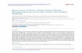 Recovery of Iron Values from Waste Manganiferous Iron Ore Fines … · 2014-09-26 · Million tons of useful minerals are discarded in terms of fines and slimes every year, which