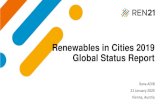Renewables in Cities 2019 Global Status Report RENEWABLES IN CITIES 2019 GLOBAL STATUS REPORT Renewables