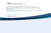 Safety review: Nonsteroidal anti-inflammatory drugs ......Nonsteroidal anti-inflammatory drugs (NSAIDs) and spontaneous abortion V1.0 September 2016 Page 5 of 34 . pregnancy and the