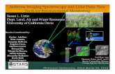 Airborne Imaging Spectroscopy and Lidar Data: New …...AVIRIS-ng Coverage of Full Delta In 2014 and 2015 (~2.2TB raw data) HyMap Coverage of Full Delta in 2004, 2005, 2006, 2007 and