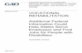 GAO-18-577, Accessible Version, VOCATIONAL REHABILITATION ... · rehabilitation (VR) program provides services that, among other things, help people with disabilities obtain employment,