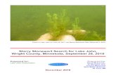 Starry Stonewort Search for Lake John, Wright County ...lakejohnassociation.com/wp-content/uploads/2018/12/... · Starry Stonewort Search for Lake John, Wright County, Minnesota,