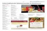 Messestadt Hannover Internationale Gastronomie in Hannover · Restaurant Loccumer Hof und Bar Kurt 16 € KurtSchumacherStraße 14/16 30159 Hannover Telefon: 0511 12640 Spätzle Haus