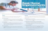 Basic Home Improvements - vbrealtygroup.netvbrealtygroup.net/wp-content/uploads/2016/11/Home... · The kitchen is the heart of the home. A kitchen remodel will not only improve your