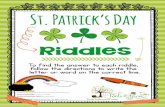 St. Patrick s Day - Tools To Grow, Inc. | Pediatric ... · Write the word To on line number 1. Write the word pot on line number 5. Write the word get on line number 2. Write the