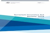 Terrorism Insurance Act Review: 2018 - Treasury.gov.au€¦ · Schedule 1 of the Terrorism Insurance Regulations 2003 (‘the Regulations’) sets out a number of exclusions to the