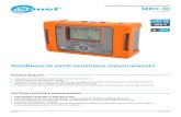 Ground Resistance and Soil Resistivity Meter MRU-30€¦ · The MRU-30 earth resistance meter is designed to measure single and multiple earthings using auxiliary electrodes and/or