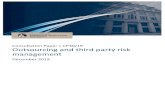 CP30/19 'Outsourcing and third party risk management' · ‘Outsourcing and third party risk management’ in the Appendix to this CP (draft SS) and pursue the following objectives: