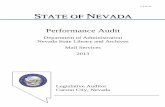Performance Audit - leg.state.nv.us...Postage mail may be one of the following: Bulk: Business envelopes or post cards which are bar coded and sorted by zip code. This mail is electronically