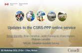 Updates to the CSRS-PPP online service - Amazon S3 · • The NRCan CSRS-PPP service relies on IGS products (70% of files ≈ 400,000 in 2017) • Performing PPP-AR at the user end