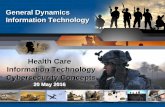 Health Care Information Technology Cybersecurity Concepts€¦ · Health Care Information Technology Cybersecurity Concepts 20 May 2016 . General Dynamics Proprietary Information