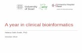 A year in clinical bioinformaticsclinicalmetagenomics.org/wp-content/uploads/2018/... · Clinical microbiology and NGS: Quality Helena Seth-Smith 18.10.2018 ISO accreditation wet