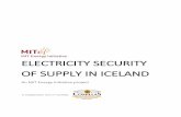 ELECTRICITY SECURITY OF SUPPLY IN ICELAND · 1. Strategic energy policy, with a long-to very long-term decision horizon (5-10 years), determines the long- term availability of energy