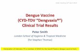 DengueVaccine (CYDTDV“ Dengvaxia®”) Clinical&Trial&Results& · 5’ C NS1 NS2A NS2B NS3 NS4A NS4B NS5 3’ YF17D& 5’ C NS1 NS2A NS2B NS3 NS4A NS4B NS5 3’ YF17D& 5’ C NS1