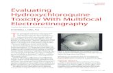 Evaluating Hydroxychloroquine Toxicity With Multifocal …retinatoday.com/pdfs/1014RT_imaging_creel.pdf ·  · 2018-04-21Evaluating Hydroxychloroquine Toxicity With Multifocal Electroretinography