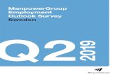 ManpowerGroup Employment Outlook Survey … Q2 2019...Employment Outlook Survey Sweden Q2 2019 SMART JOB NO: 17813 QUARTER 3 2018 CLIENT: MANPOWERGROUP SUBJECT: MEOS Q318 – GLOBAL