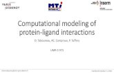 Computational modeling of protein-ligand interactionsvorgogoz/BioInfoCourses/2018...Computational modeling of protein-ligand interactions O. Taboureau, AC. Camproux, P. Tuffery UMR-S