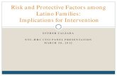 Education & Research at NYU Langone Health | NYU ......ESTHER CALZADA NYU -HHC CTSI PANEL PRESENTATION MARCH 30, 2012 Risk and Protective Factors among Latino Families: Implications