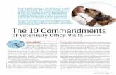 The 10 Commandments - The 10 Commandments of Veterinary Ofï¬پce Visits By Nancy Kay, DVM Illustrations: