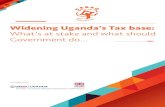 Widening Uganda’s Tax base - csbag.orgcsbag.org/wp-content/uploads/2018/02/Tax-research-book.pdf · times from UGX 1,075.15 billion in 2000/1 to about UGX 11,230.9 shillings in
