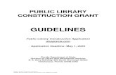 CONSTRUCTION GRANT GUIDELINES - Florida · 2020-04-08 · Public Library Construction Grant Guidelines Chapter 1B-2.011(2)(b), Florida Administrative Code, Effective 03-2020 2 Catalog
