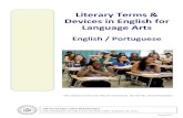 LITERARY TERMS & DEVICES IN ENGLISH FOR LANGUAGE ARTS€¦ · Devices in English for Language Arts English / Portuguese THE STATE EDUCATION DEPARTMENT THE UNIVERSITY OF THE STATE