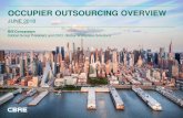 OCCUPIER OUTSOURCING OVERVIEW€¦ · OCCUPIER OUTSOURCING OVERVIEW JUNE 2018 Bill Concannon ... • Many 20+ year clients in portfolio • Growth in each phase of economic cycle