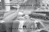 twenty eighth AnnuAl RepoRt 2017-18 - Flex Foods Limited · 2. To appoint a Director in place of Shri Ashok Chaturvedi (DIn: 00023452), whoretires by rotation and, being eligible,