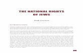 The NaTioNal RighTs of Jews - WordPress.com · international law recognizes the right of peoples to self-determination, while only recognizing cultural and religious rights for other