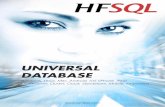 Mise en page 1 - kronsoft · Vocabulary 21 Who uses HFSQL? 22 Benefits 22. HFSQL OVERVIEW A UNIVERSAL DATABASE HFSQL is a powerful RDBMS (Relational Database Management System). HFSQL